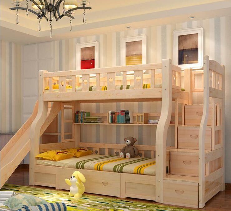 تخت خواب دو طبقه کودکانه،خلاقانه و شیک